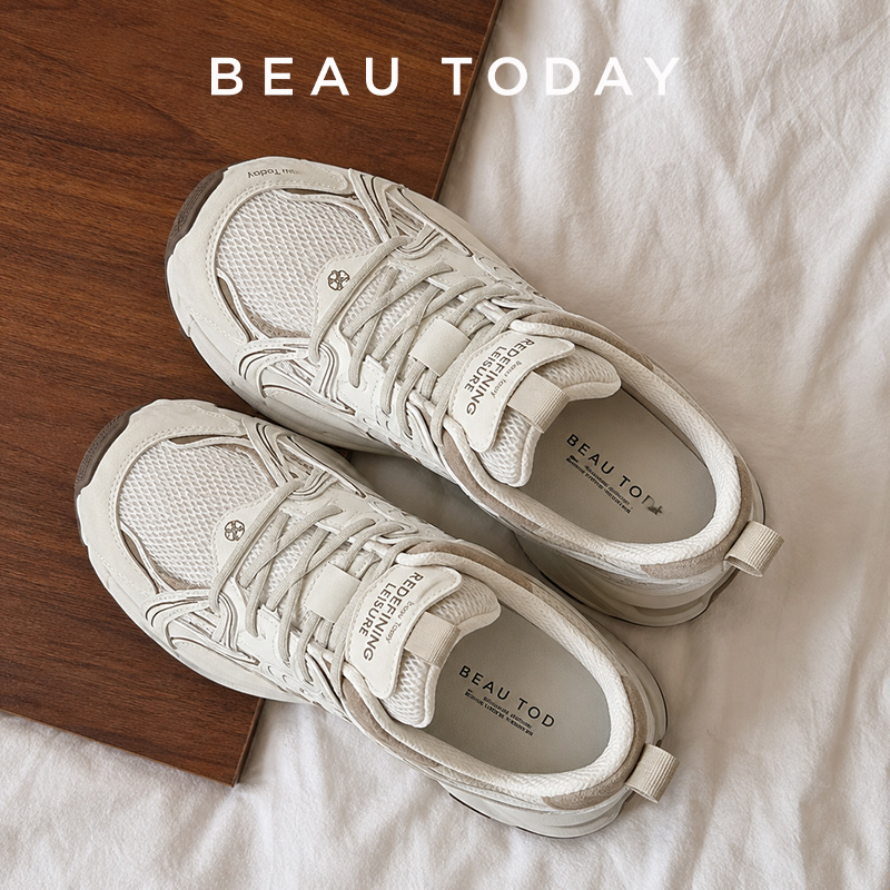 Leather Sneaker Care Kit - BEAUTODAY Chunky Sneakers Dames Splitleer Gemengde