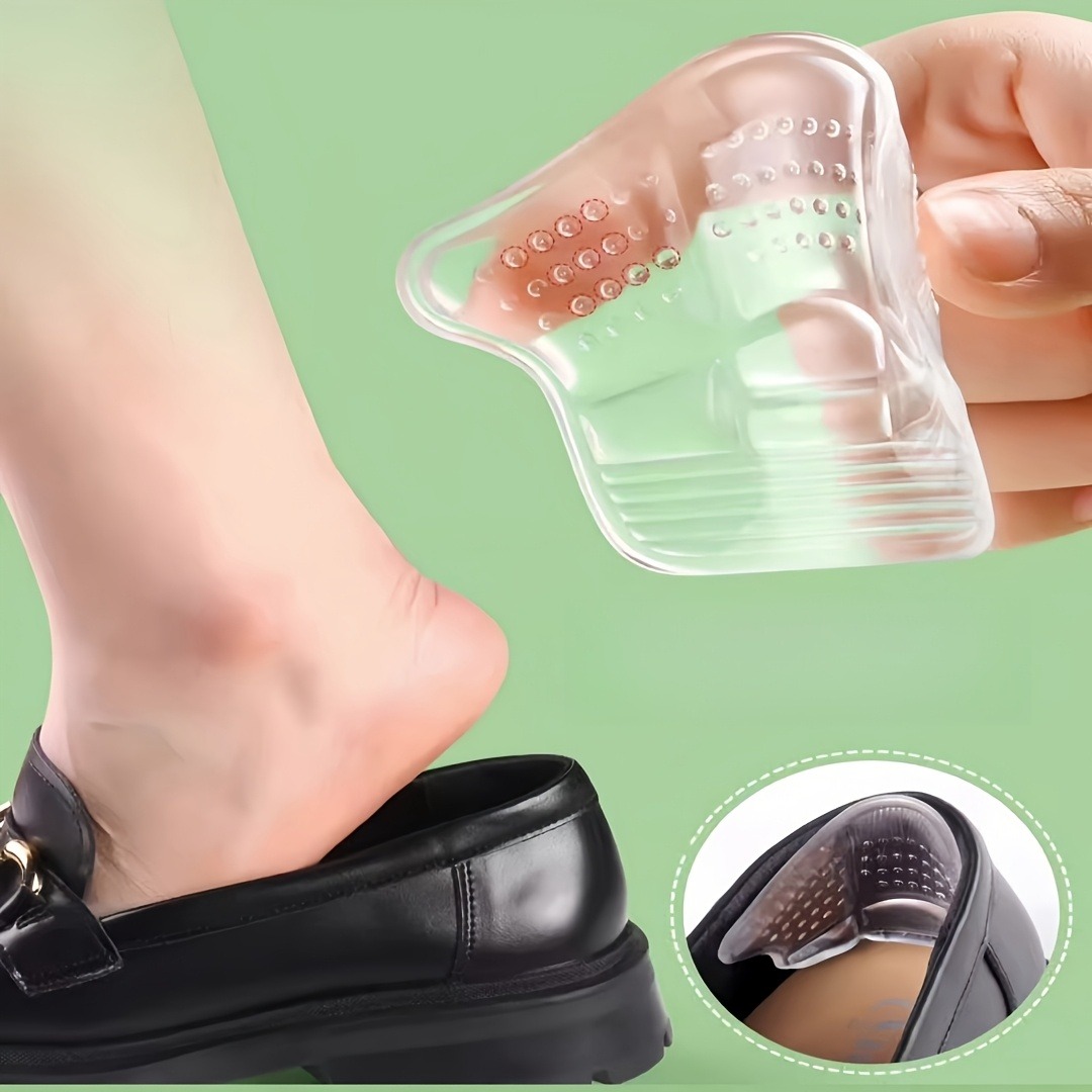 Heel Liner Grip - Siliconengel hielinzetstukken, zelfklevende anti-blisterkussens, verstelbare schoenmaatpads,