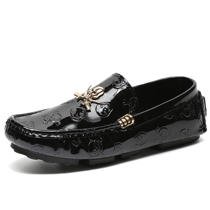 Patent Leather Shine - Maat 38-48 Glans Schedel Loafers Schoenen