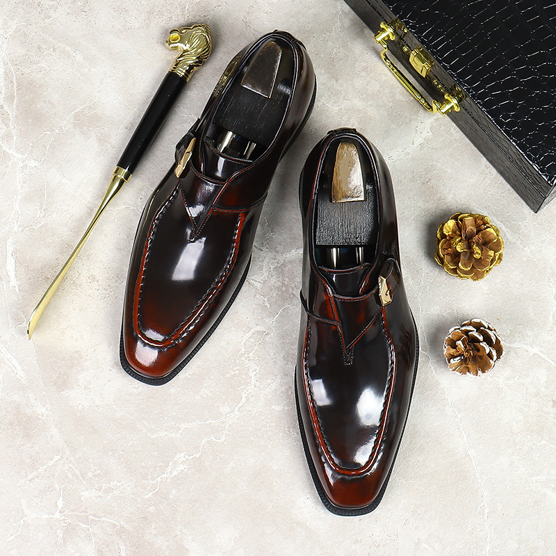 Patent Leather Shine - Nieuwe Herenschoenen Mode Schoeisel Business Casual