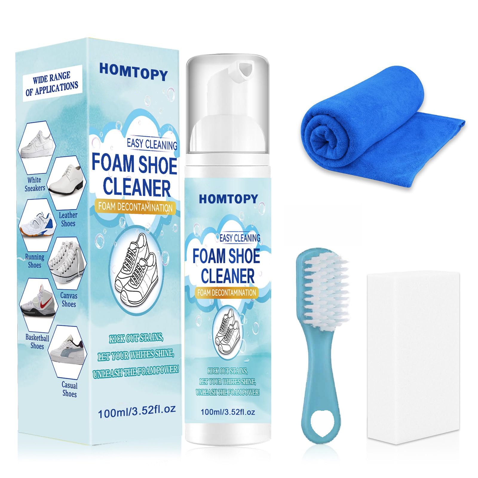 Sneaker Cleaning Kit - Schoenreinigingsset, sneakerreiniger verwijdert vuil en vlekken,