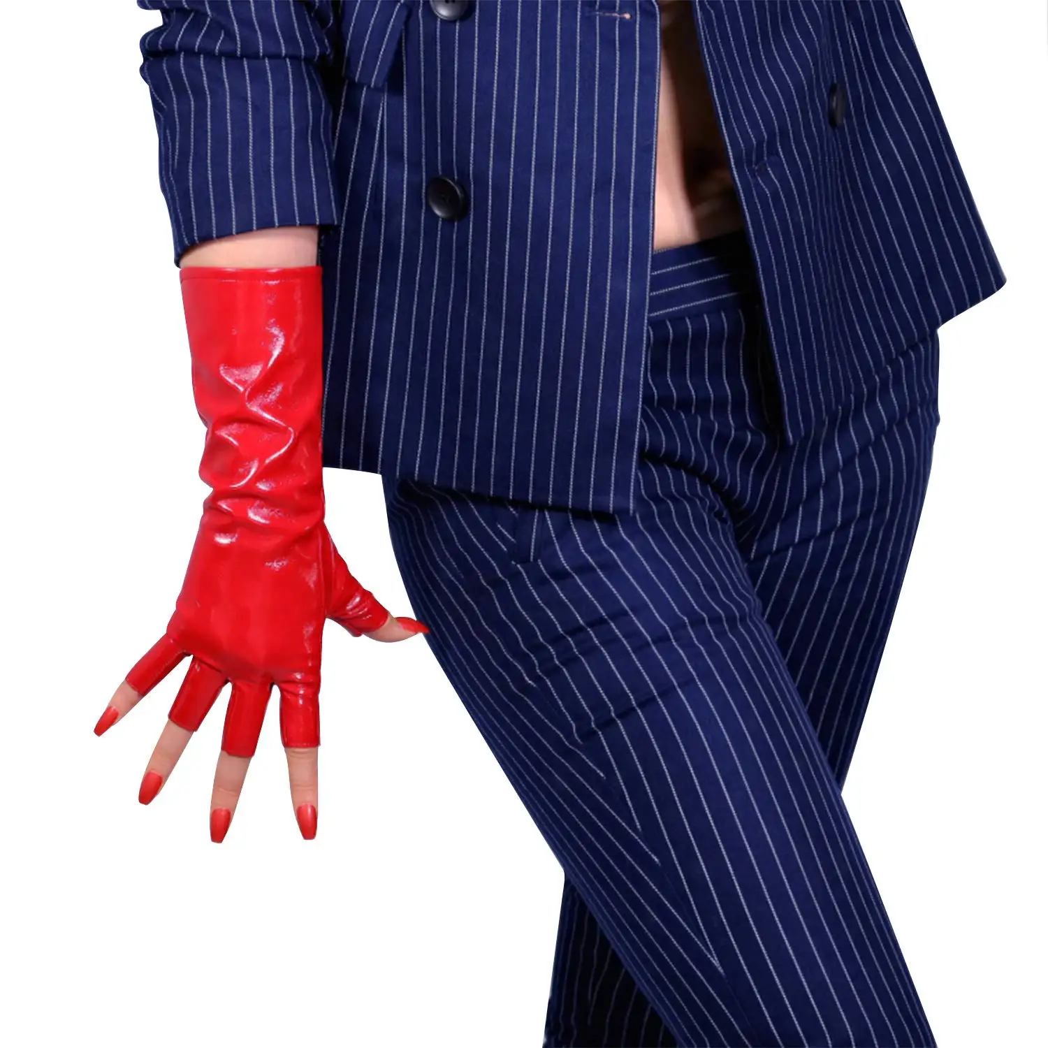 Dames Shine Red HALF FINGER LA - Patent Leather Shine recensie en prijs
