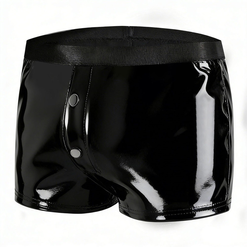 Herenboxershorts met een gepat - Patent Leather Shine recensie en prijs
