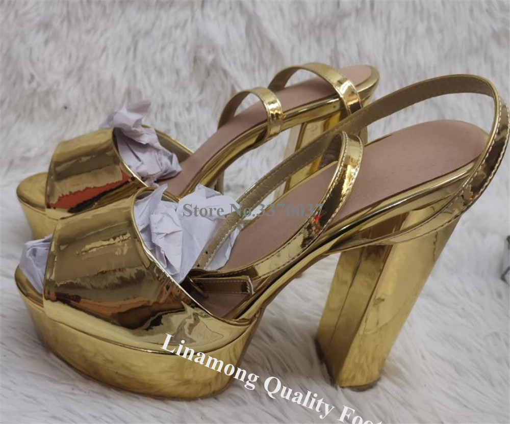 Linamong lakleren sandalen met - Patent Leather Shine recensie en prijs
