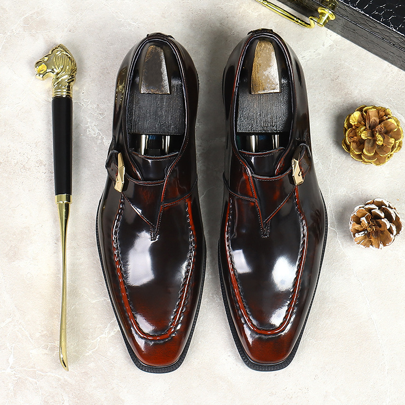 Nieuwe Herenschoenen Mode Scho - Patent Leather Shine recensie en prijs